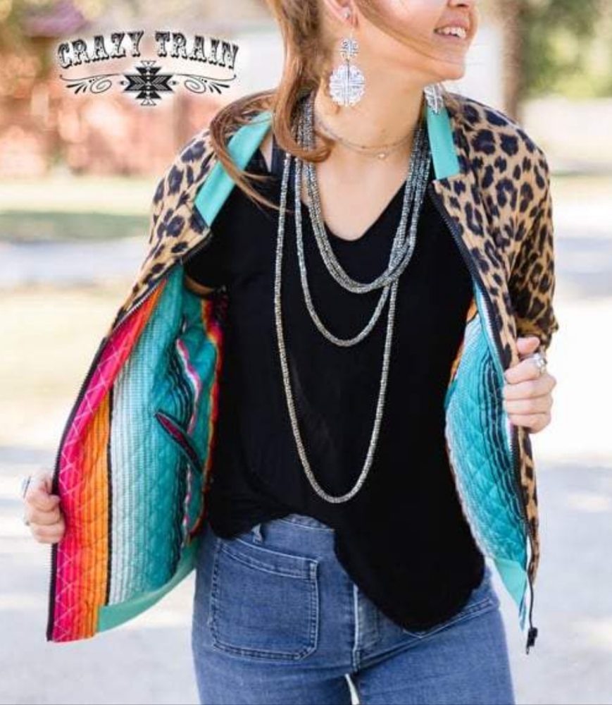 Crazy Train Change Up Reversible Bomber Jacket